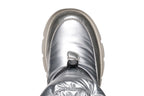 Geox cizme fete captusite si impermeabile Amphibiox 28-35 Willaboom Silver