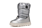 Geox cizme fete captusite si impermeabile Amphibiox 28-35 Willaboom Silver