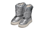 Geox cizme fete captusite si impermeabile Amphibiox 28-35 Willaboom Silver