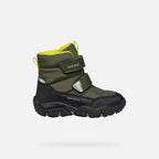 Geox ghete baieti captusite Baltic Amphibiox 24-27 Dk.Green/ Lime Green