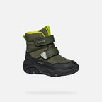 Geox ghete baieti captusite Baltic Amphibiox 24-27 Dk.Green/ Lime Green