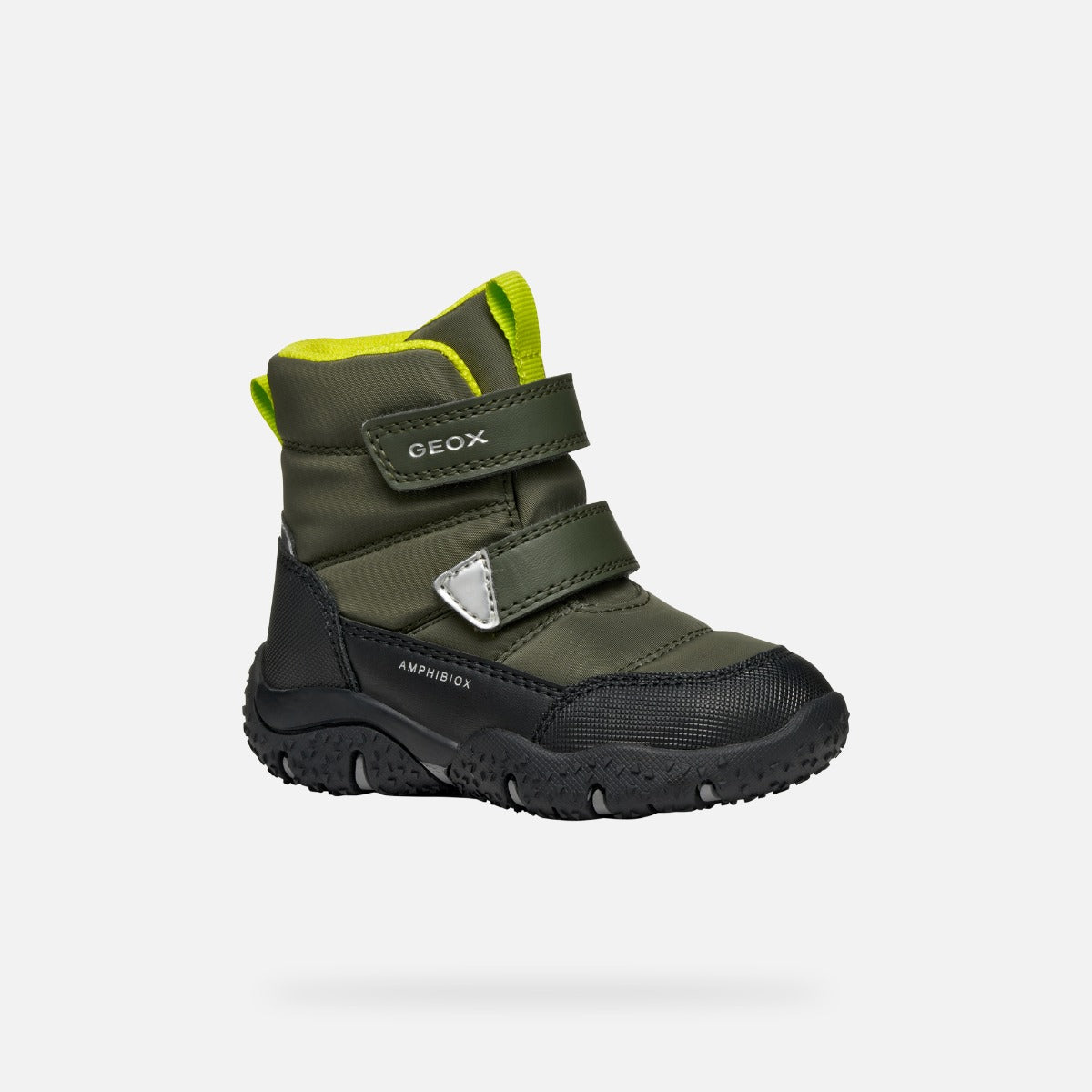 Geox ghete baieti captusite Baltic Amphibiox 24-27 Dk.Green/ Lime Green