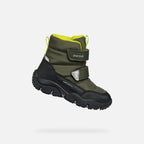 Geox ghete baieti captusite Baltic Amphibiox 20-23 Dk.Green/ Lime Green