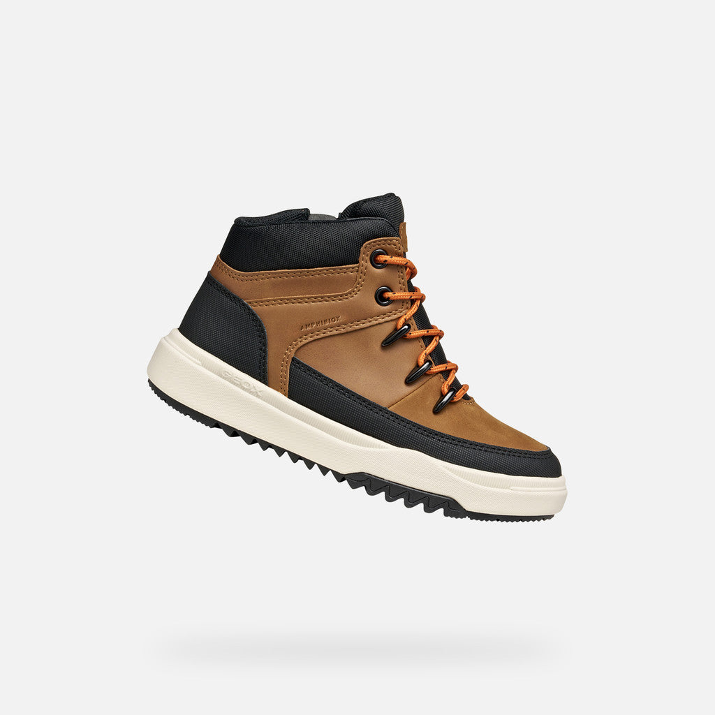 Geox ghete baieti captusite Bunshee Amphibiox 28-35 Light Brown
