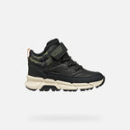 Geox ghete baieti captusite Flexyper Plus Amphibiox 28-35 Black/Military