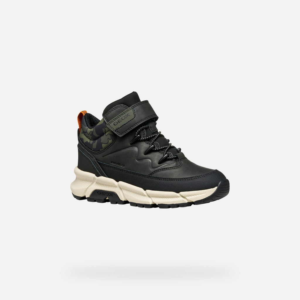 Geox ghete baieti captusite Flexyper Plus Amphibiox 28-35 Black/Military Imagine principală a produsului