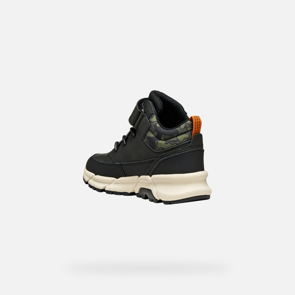 Geox ghete baieti captusite Flexyper Plus Amphibiox 36-37 Black/Military