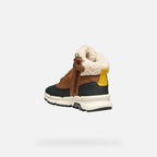 Geox ghete baieti captusite Flexyper Plus Amphibiox 28-35 Brown/Yellow