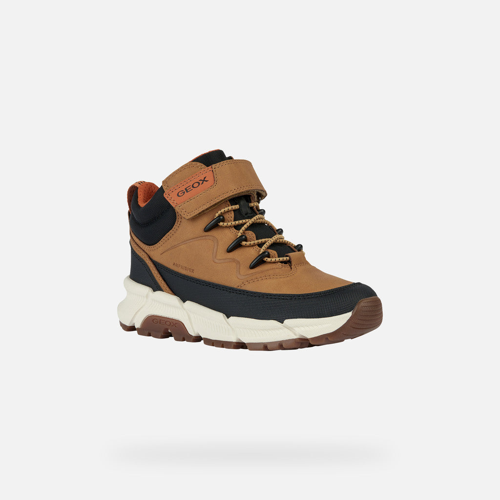 Geox ghete baieti captusite Flexyper Plus Amphibiox 28-35 Dark Yellow/Black Imagine principală a produsului