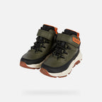 Geox ghete baieti captusite Flexyper Plus Amphibiox 28-35 Military/Orange