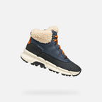 Geox ghete baieti captusite Flexyper Plus Amphibiox 36-37 Navy/Dark Orange
