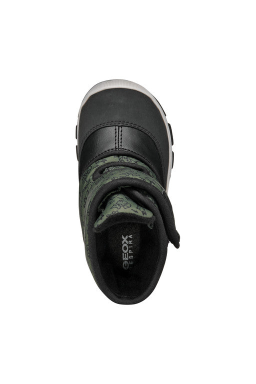 Geox ghete baieti captusite si impermeabile Amphibiox 24-27 Black/Forest