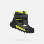 Geox ghete baieti captusite Trekkyup Amphibiox 20-23 Black/Fluo Green