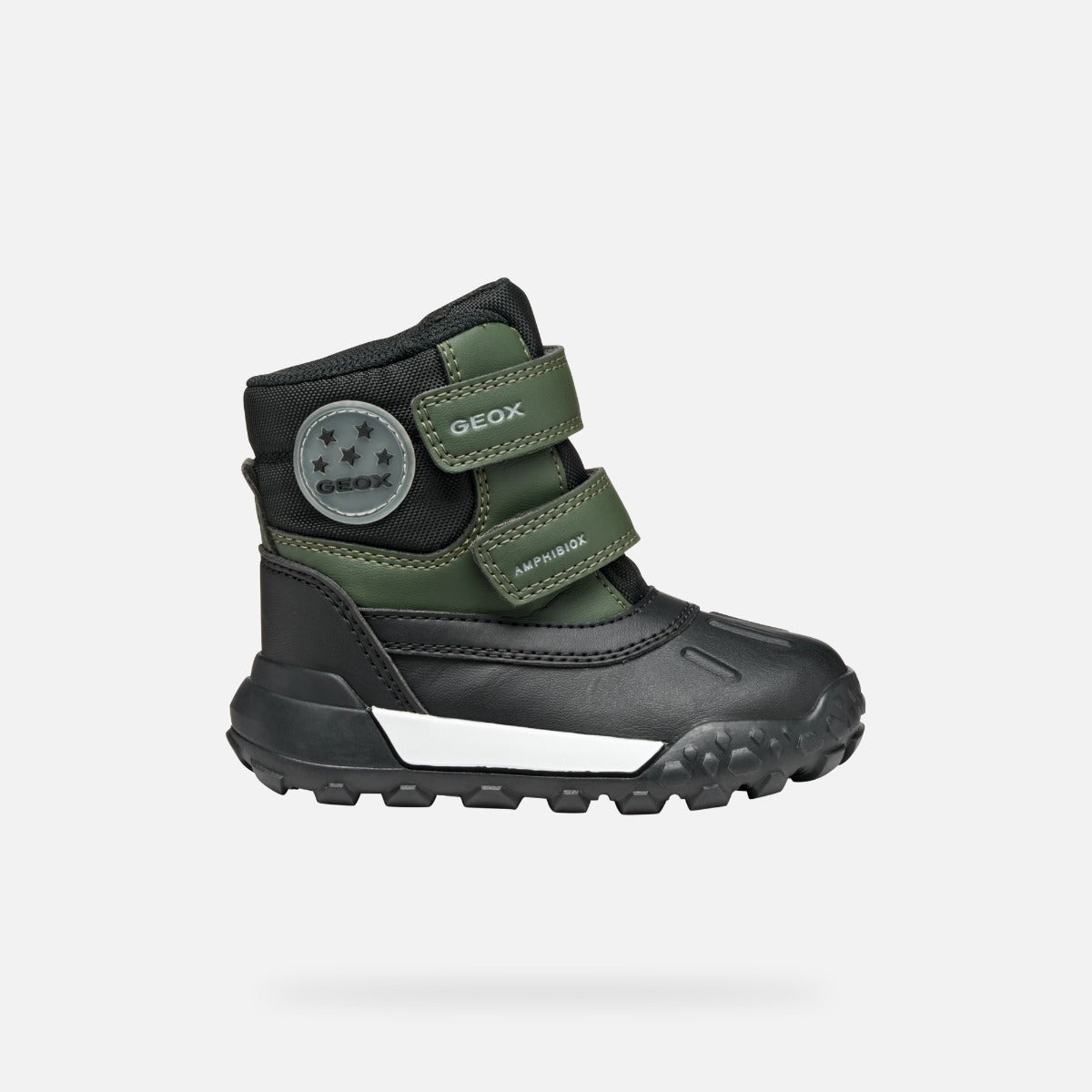 Geox ghete baieti captusite Trekkyup Amphibiox 24-27 Dark Green/Black
