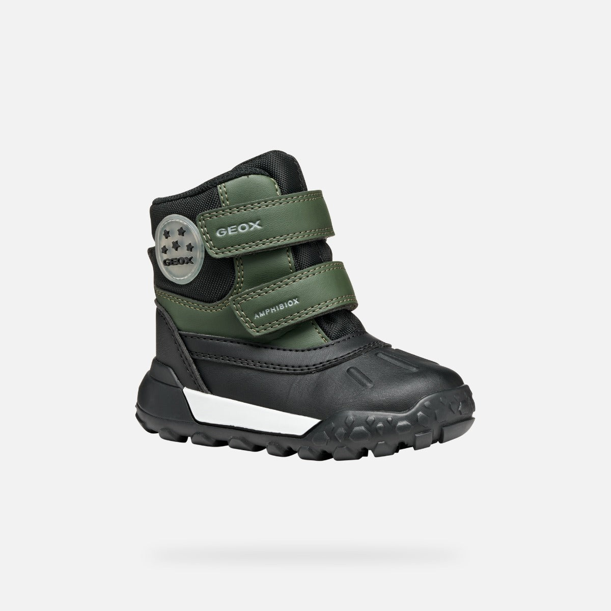 Geox ghete baieti captusite Trekkyup Amphibiox 20-23 Dark Green/Black Imagine principală a produsului
