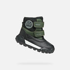 Geox ghete baieti captusite Trekkyup Amphibiox 20-23 Dark Green/Black