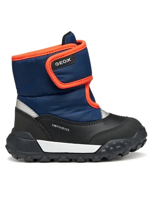 Geox ghete baieti captusite Trekkyup Amphibiox 24-27 Navy/Orange