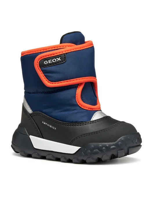 Geox ghete baieti captusite Trekkyup Amphibiox 24-27 Navy/Orange