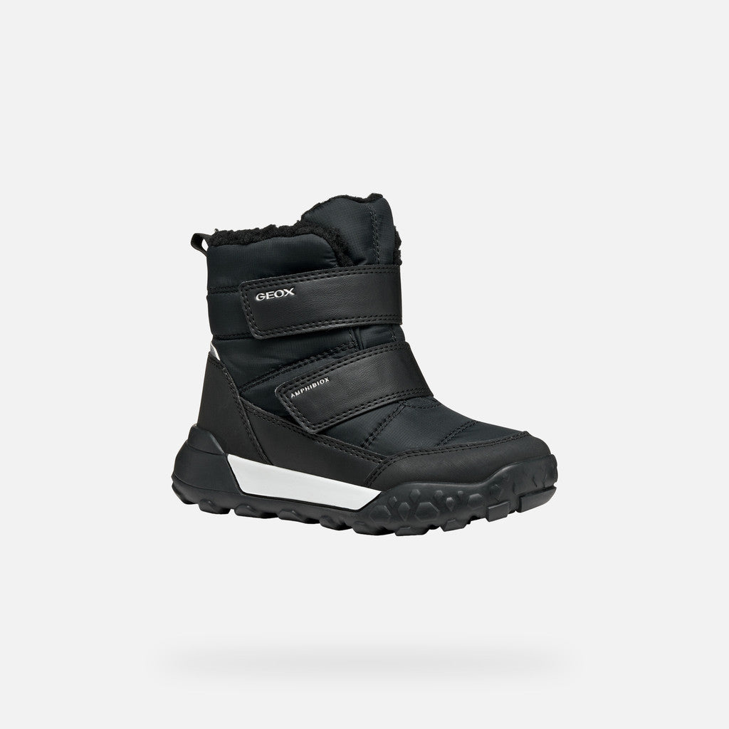 Geox ghete baieti captusite Trekkyup Amphibiox 28-35 Black
