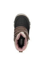 Geox ghete fete captusite si impermeabile Amphibiox 24-27 Black/Dark Beige