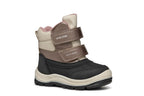 Geox ghete fete captusite si impermeabile Amphibiox 20-23 Black/Dark Beige