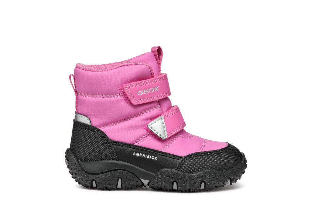 Geox ghete fete captusite si impermeabile Amphibiox 20-23 Dark Fuchsia/Black Imagine principală a produsului