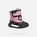 Geox ghete fete captusite Trekkyup Amphibiox 20-23 Black/Rose