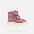 Geox ghete fete captusite Willaboom Amphibiox 24-27 Rose Smoke cu fundita