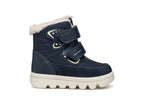 Geox ghete fete imblanite si impermeabile Amphibiox 20-23 Navy/Off White