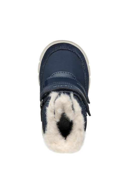 Geox ghete fete imblanite si impermeabile Amphibiox 20-23 Navy/Off White
