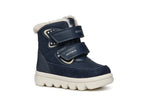 Geox ghete fete imblanite si impermeabile Amphibiox 20-23 Navy/Off White