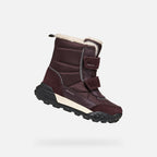 Geox ghete fete imblanite Trekkyup Amphibiox 28-35 Dark Burgundy