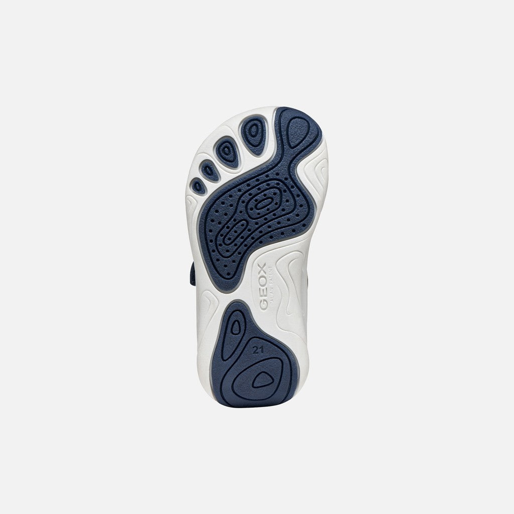 Geox pantofi baieti Barefoot Foot-Run 20-27 Light Navy/White