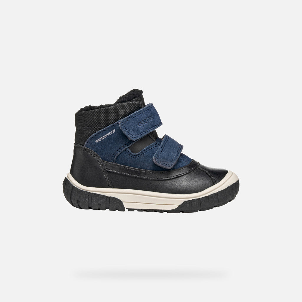 Geox pantofi baieti captusiti OMAR Waterproof 24-27 Black/Navy