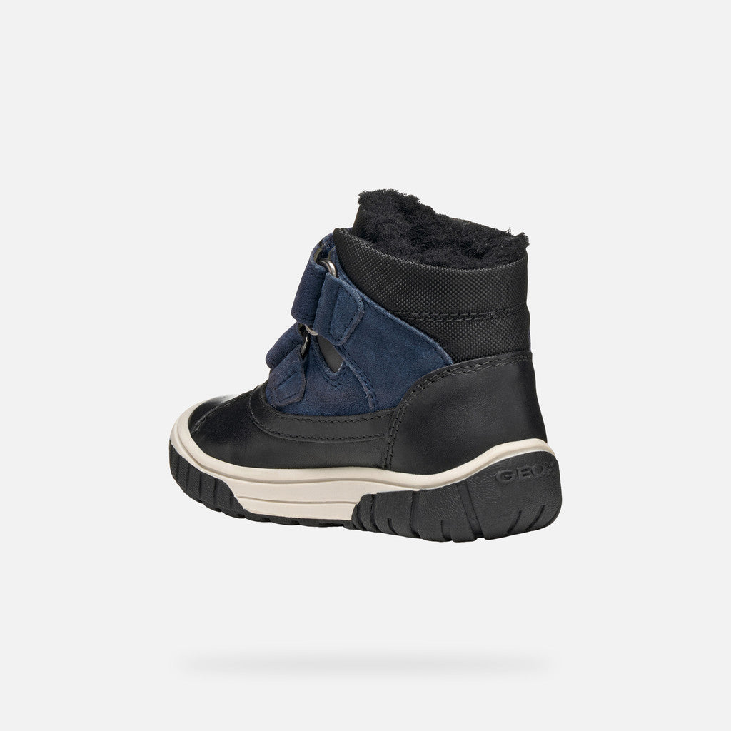 Geox pantofi baieti captusiti OMAR Waterproof 24-27 Black/Navy