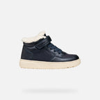 Geox pantofi baieti captusiti Theleven Amphibiox 28-33 Dark Navy