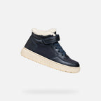 Geox pantofi baieti captusiti Theleven Amphibiox 28-33 Dark Navy