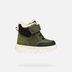 Geox pantofi baieti captusiti Willaboom Amphibiox 24-27 Dark Green/Black