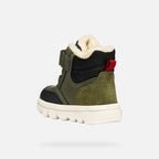 Geox pantofi baieti captusiti Willaboom Amphibiox 20-23 Dark Green/Black