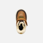 Geox pantofi baieti captusiti Willaboom Amphibiox 24-27 Tobacco/Dark Brown