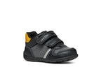 Geox pantofi baieti cu scai 18-23 Black cu ochre