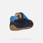 Geox pantofi baieti cu scai Tutim 18-23 Navy/Multicolor