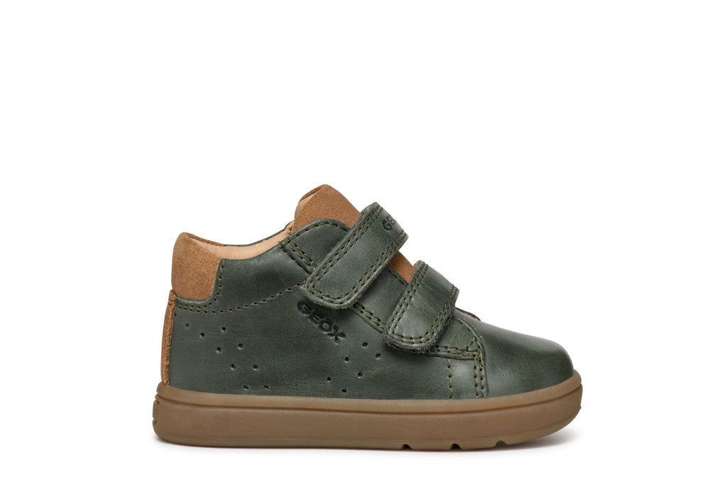 Geox pantofi baieti cu scai 18-26 Dark Green Imagine principală a produsului