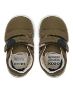 Geox pantofi baieti cu scai 18-26 Macchia Pistachio