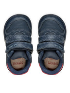 Geox pantofi baieti cu scai 18-26 Navy cu rosu