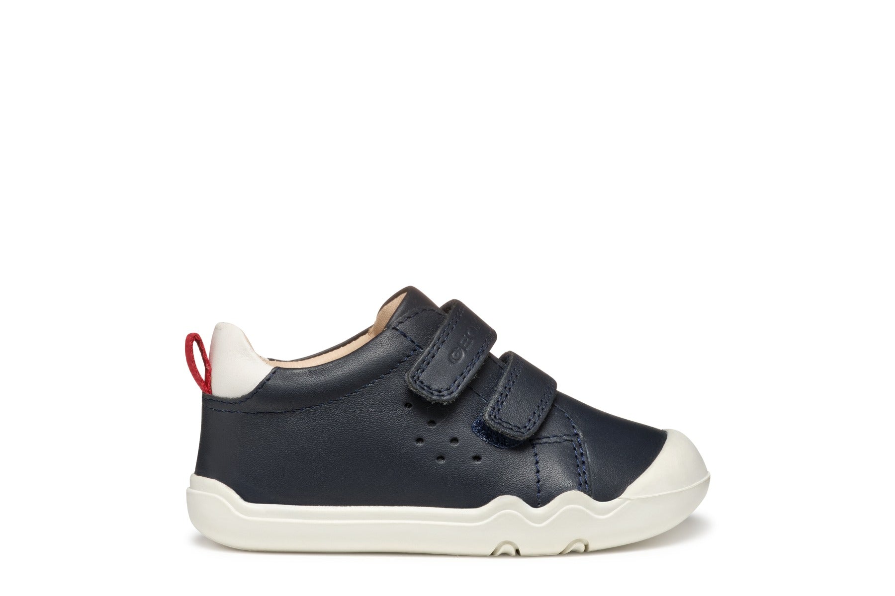 Geox pantofi baieti cu scai Natural Shape 20-25 Nappa Navy/Red