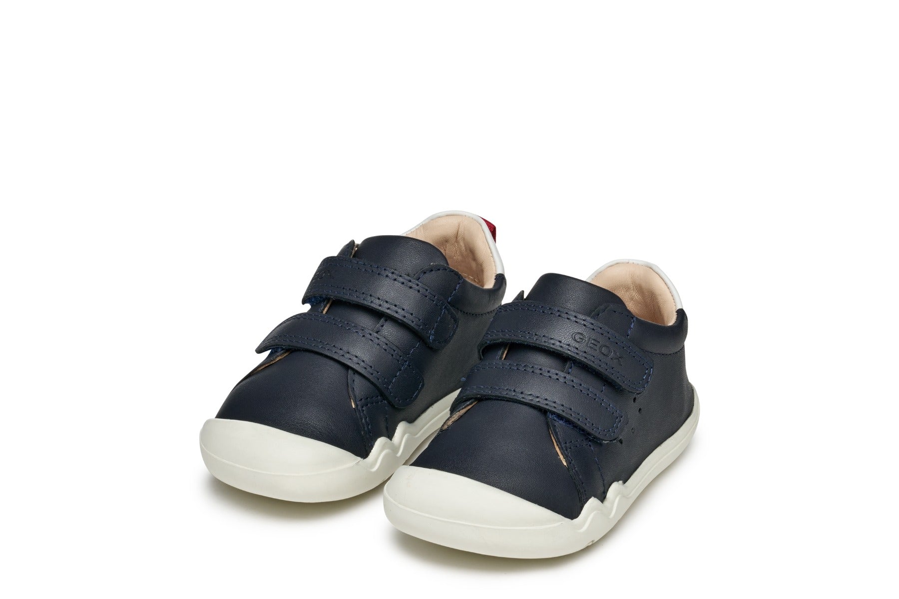 Geox pantofi baieti cu scai Natural Shape 20-25 Nappa Navy/Red