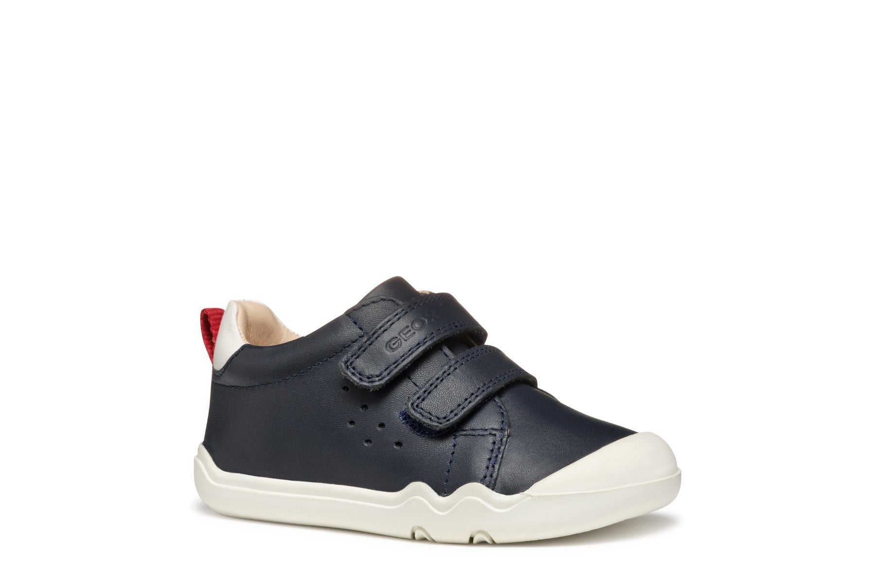 Geox pantofi baieti cu scai Natural Shape 20-25 Nappa Navy/Red