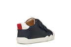 Geox pantofi baieti cu scai Natural Shape 20-25 Nappa Navy/Red