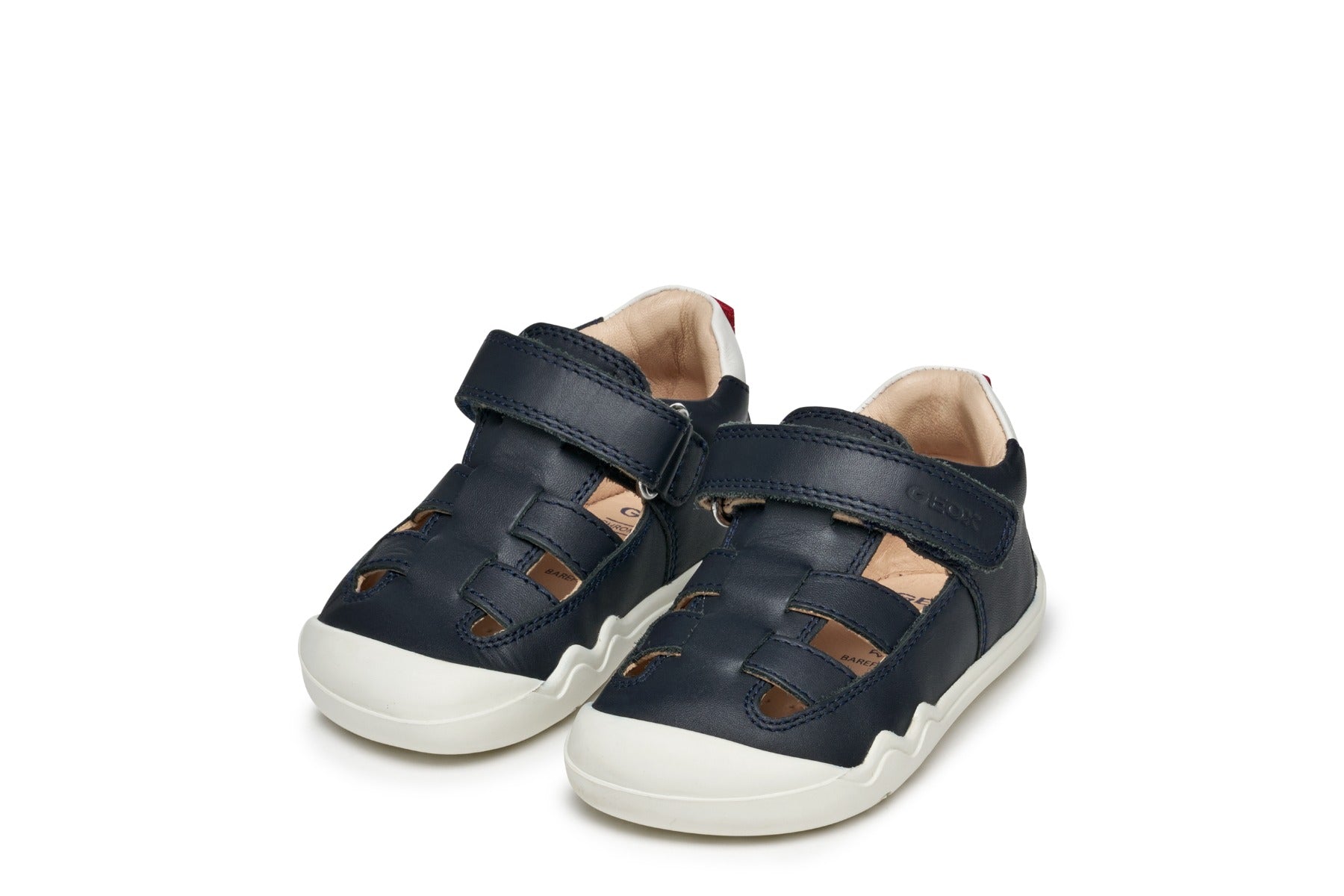 Geox pantofi baieti decupati BAREFEEL 20-25 Nappa Navy/White Imagine principală a produsului
